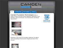 Tablet Screenshot of camdenfoundations.com